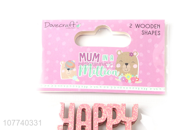 Wholesale Mother's Day Decoration Wall Pendant Wooden Art Letters