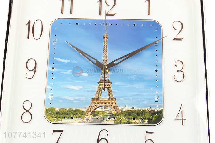 Custom Square Hanging Clock Modern Wall Clocks For Household