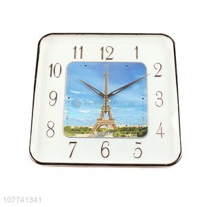 Custom Square Hanging Clock Modern Wall Clocks For Household