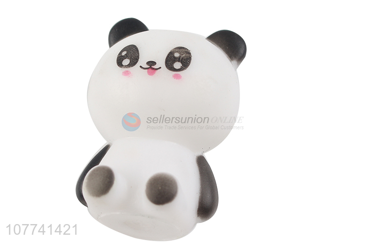 Popular product panda shape swim toys with whistle