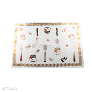 Retro pattern home table mat waterproof and heat insulation placemat