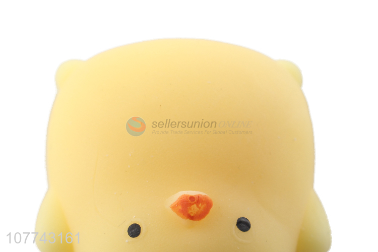 Wholesale small yellow chicken elastic toy slow rebound toy