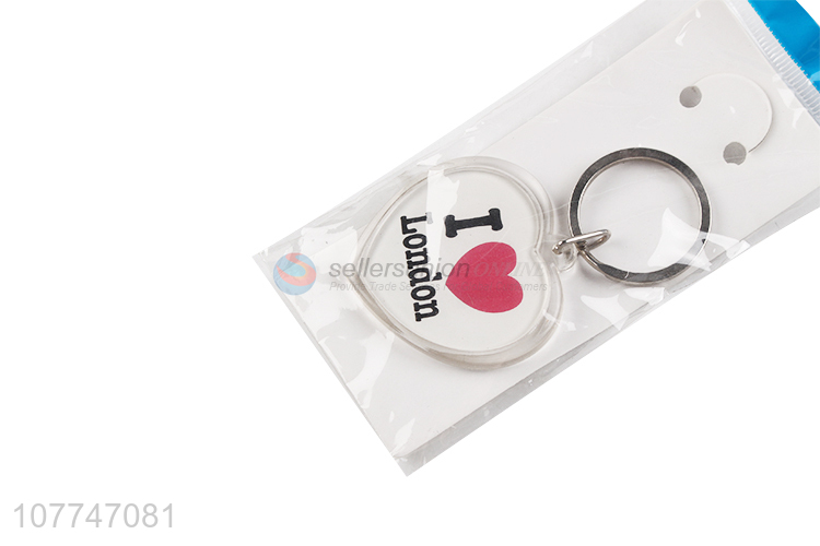 Best Selling Lovely Heart Shape Key Chain Customized Keychains