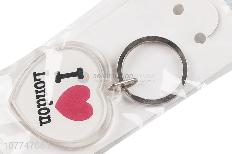 Best Selling Lovely Heart Shape Key Chain Customized Keychains