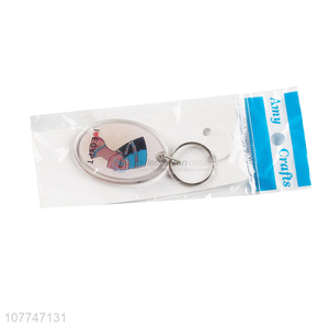 Unique Design Acrylic Key Chain Portable Key Ring