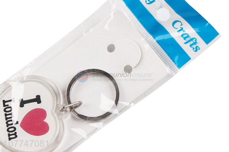 Best Selling Lovely Heart Shape Key Chain Customized Keychains