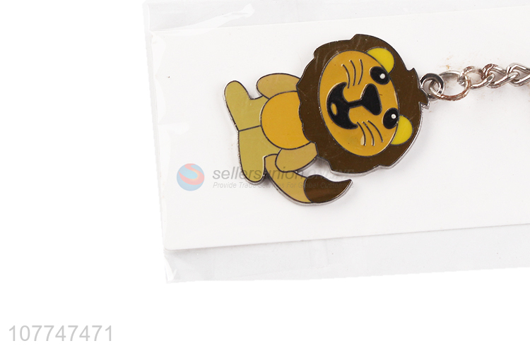 Cartoon Lion Pendant Key Chain Zinc Alloy Keychain