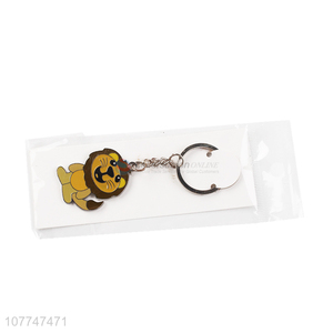 Cartoon Lion Pendant Key Chain Zinc Alloy Keychain