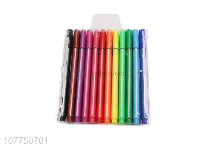 Best selling 12 colors fine liner pen plastic drawing pen