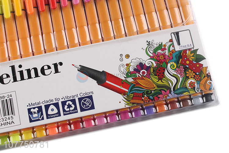 New arrival 24 colors fine line markers fine line pens