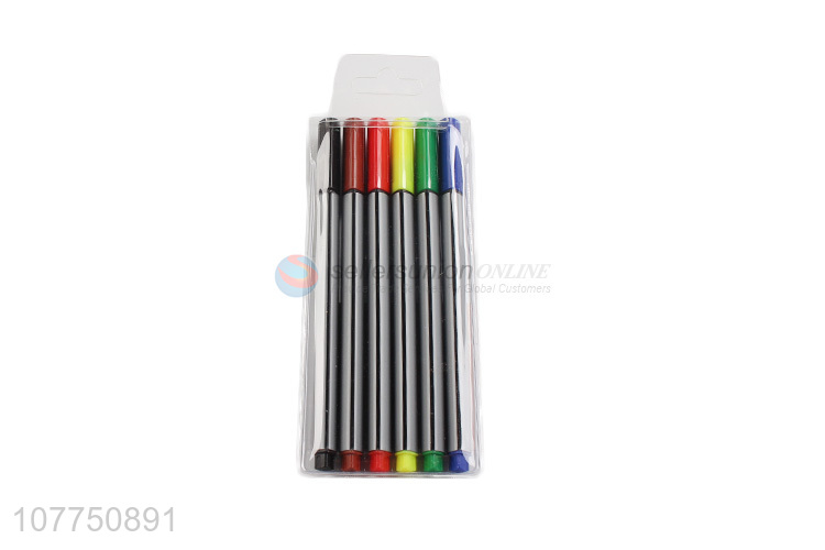 New arrival indelible 6 colors fine line marker for adult