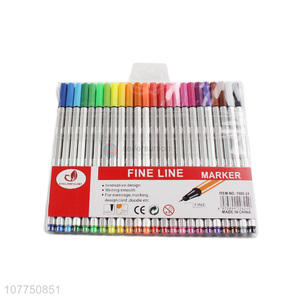 Good sale 24 colors fine line markers permanent fine liner