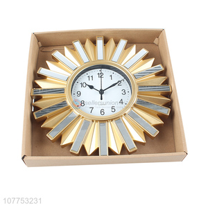 Hot sale office glass wall clock mirror art wall clock