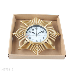 Art spider web design octagonal crafts decorative wall clock