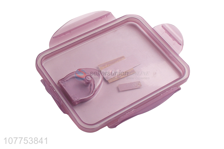 Popular Purple Plastic Lunch Box Fashion Bento Box For Sale