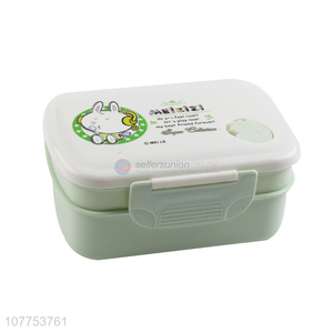 Best Sale Two Layers Plastic Lunch Box Fashion Bento Box