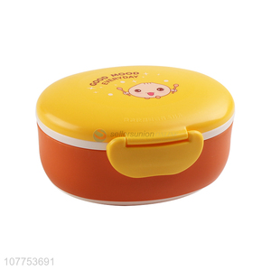 Best Selling Cute Two Layers Lunch Box With Spoon For Kids