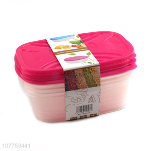 New Arrival 3 Pieces Kitchen Food Storage Preservation Box With Lids Set