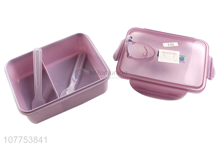 Popular Purple Plastic Lunch Box Fashion Bento Box For Sale