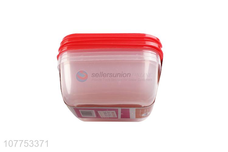 Best Sale 3 Pieces Plastic Preservation Box With Lids Set