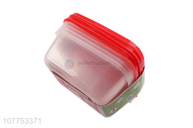 Best Sale 3 Pieces Plastic Preservation Box With Lids Set