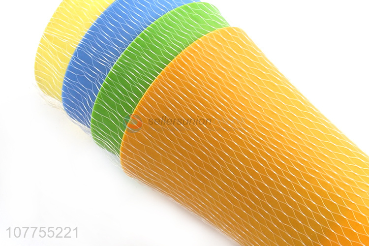 Fashion 4 Pieces Colorful Plastic Cup Juice Cup Drinking Cup
