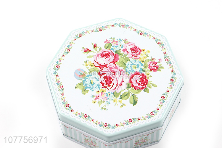 New Arrival Octagon Tin Box Fashion Storage Box Gift Box