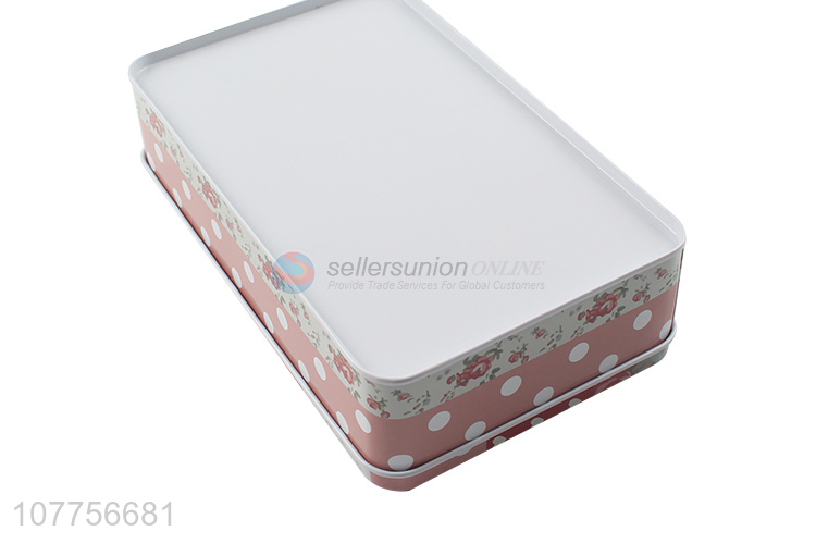 Fashion Printing Rectangle Tin Box Best Storage Box