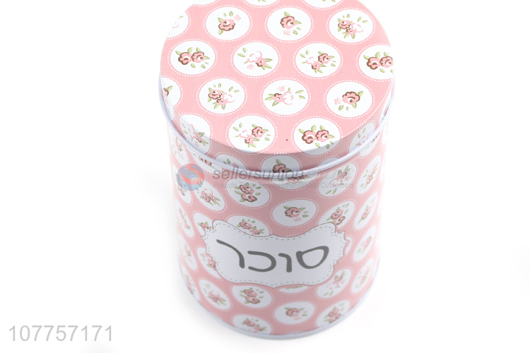 Custom Cylindrical Jar Tin Can Fashion Tin Box Storage Box