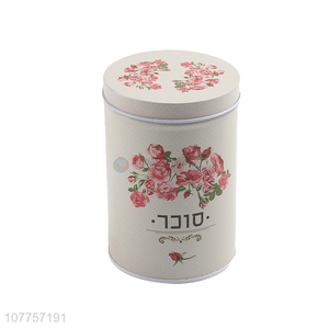 Best Selling Flower Pattern Storage Box Fashion Tin Can Tin Box