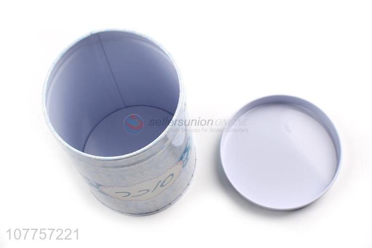 Best Quality Cylindrical Tin Can Fashion Storage Box Tin Box