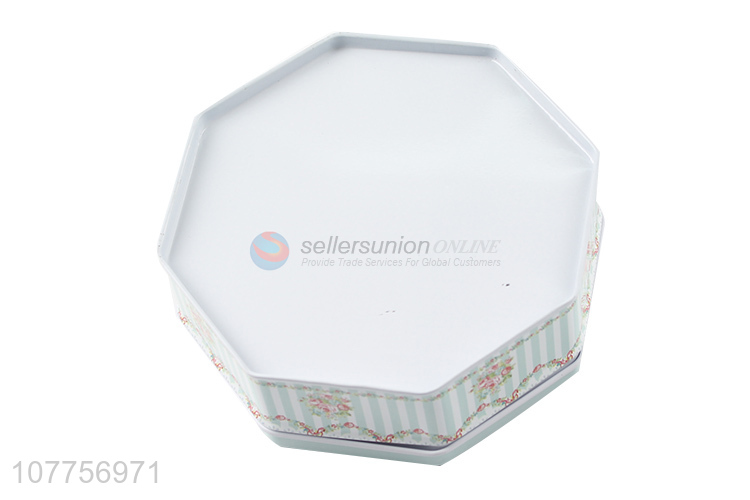 New Arrival Octagon Tin Box Fashion Storage Box Gift Box