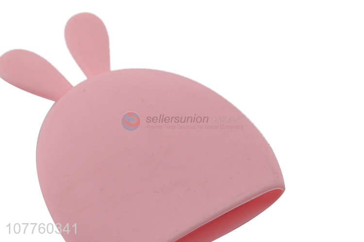 High quality daily-use face wash tool rabbit silicone face wash