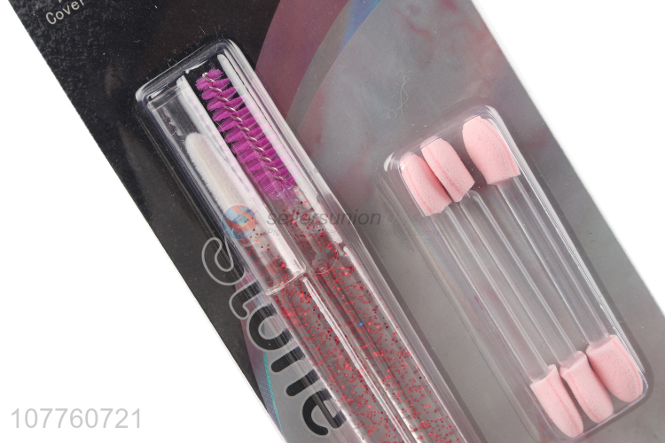 Good Sale Lip Gloss Eye Shadow Eyebrow Brush Makeup Sponge Set