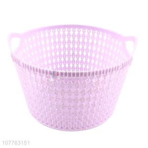 Good quality delicate multi-functional plastic storage basket with handles