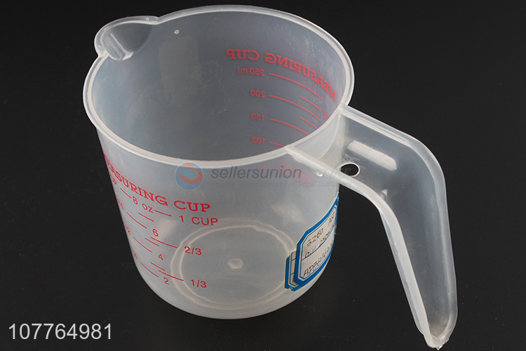 Good quality 250ml plastic measuring cup measuring cup jug