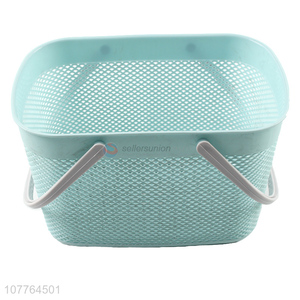 Wholesale multi-use kitchen plastic basket children toy storage basket with handle