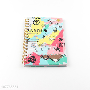 Fashion Printing Cover Paper Notebook Coil Notebook