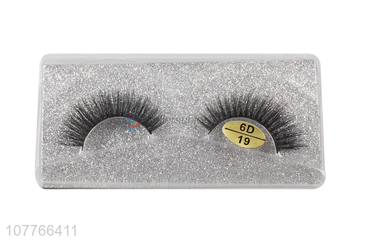 Premium mink false eyelashes cross onion paper 6D silver false eyelashes