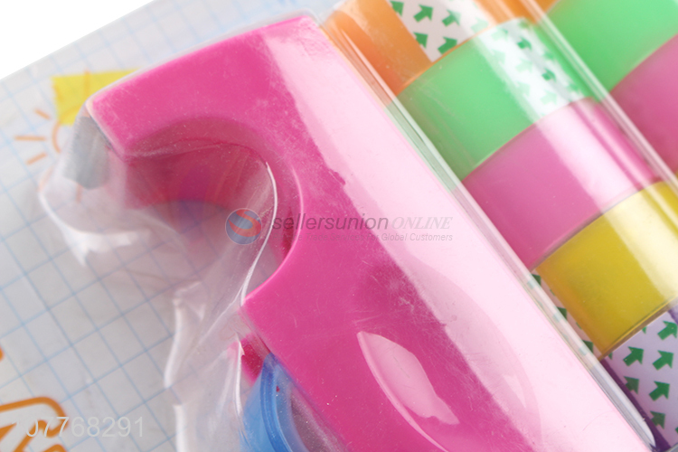 High quality color paper tape decorative sticker transparent paper tape