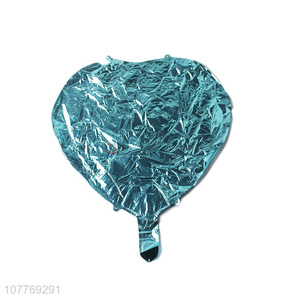 Most popular blue heart shape aluminum film balloon