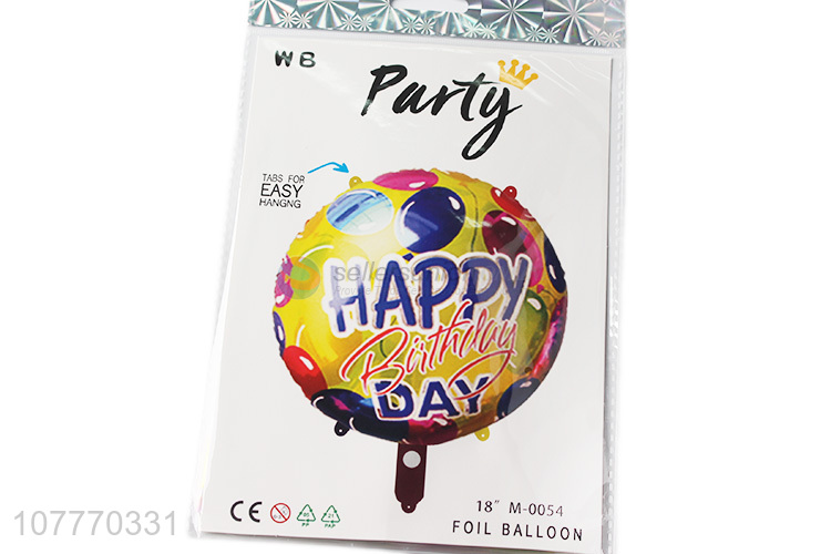 Round high quality birthday party foil balloon for decoration