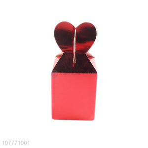 New arrival red paper candy packing box for wedding party