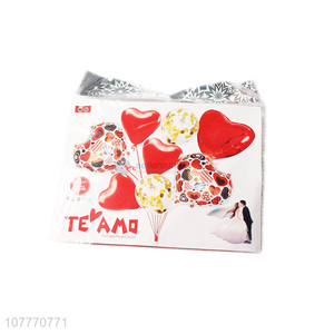 Factory price heart shape wedding party foil balloon set