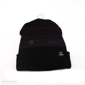 Simple fashion knitted woolen hat winter plus cashmere sports cap