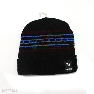 High quality pullover hat outdoor sports windproof warm knitted hat