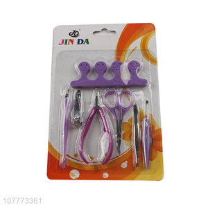 New arrival 7 pieces beauty manicure <em>set</em> <em>nail</em> cutter nose <em>scissors</em> <em>set</em>