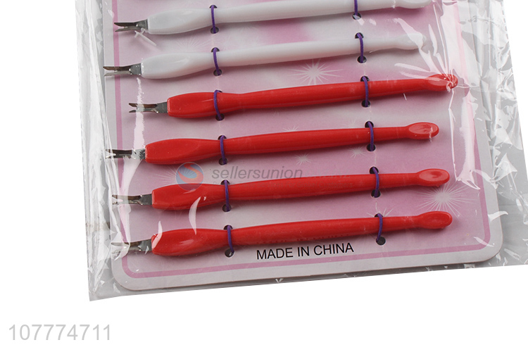 Good quality manicure pedicure nail fooet cuticle pusher set