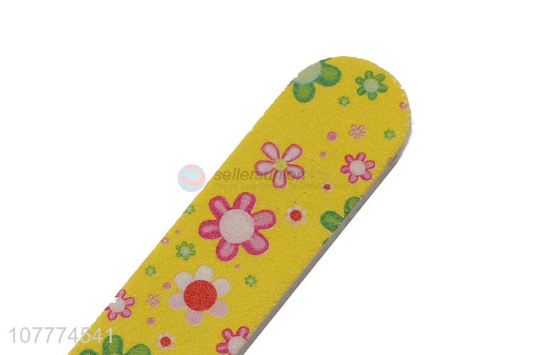 Best selling flower pattern sandpaper nail file polishing file