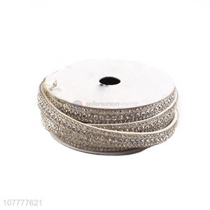 Wholesale personalized 8mm rhinestone trim ribbon for decoration